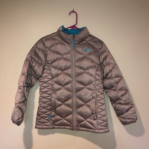 The North Face Gray Quilted Puffer Coat